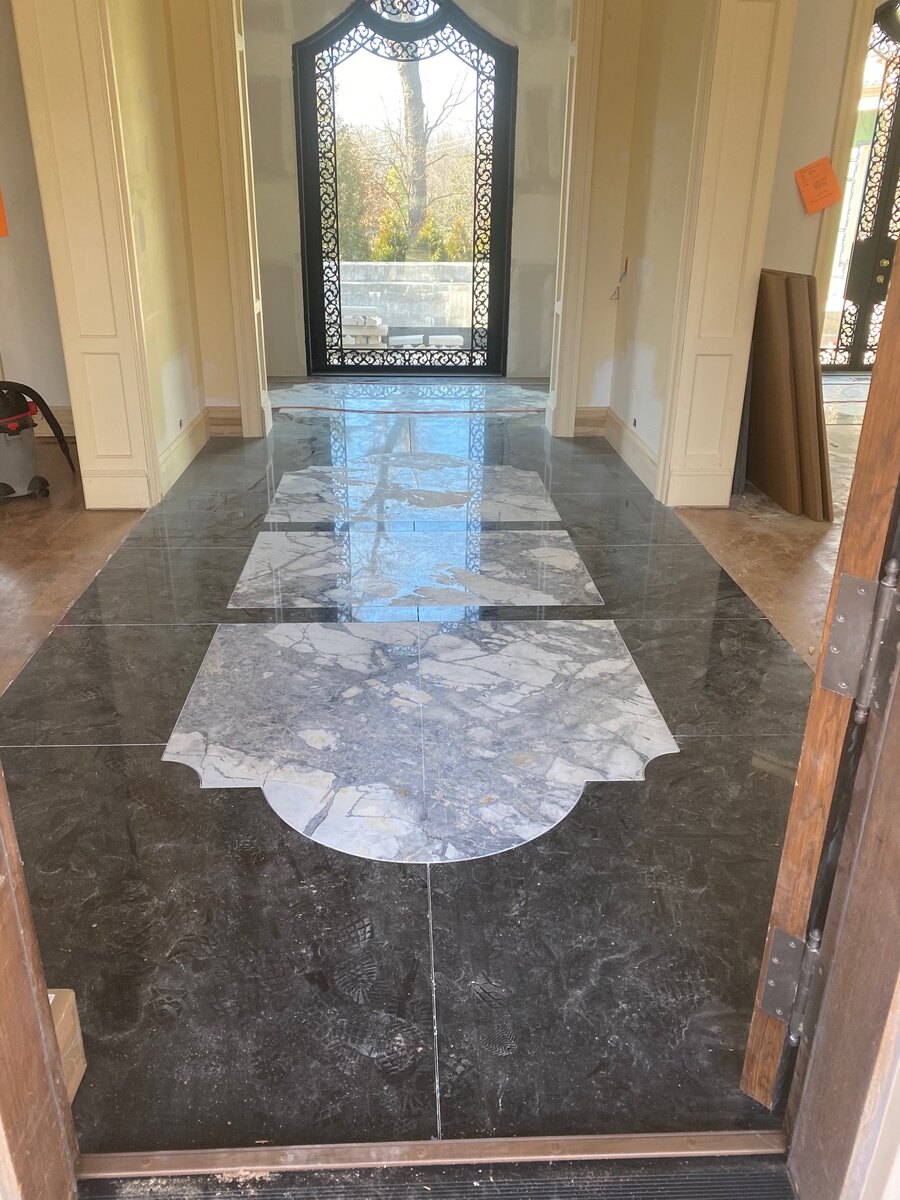 Marble Entry and Fireplace Walls